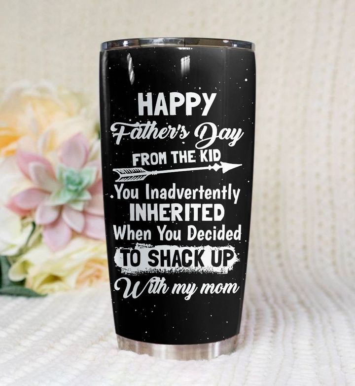 From the kid happy father’s day all over printed steel tumbler – maria
