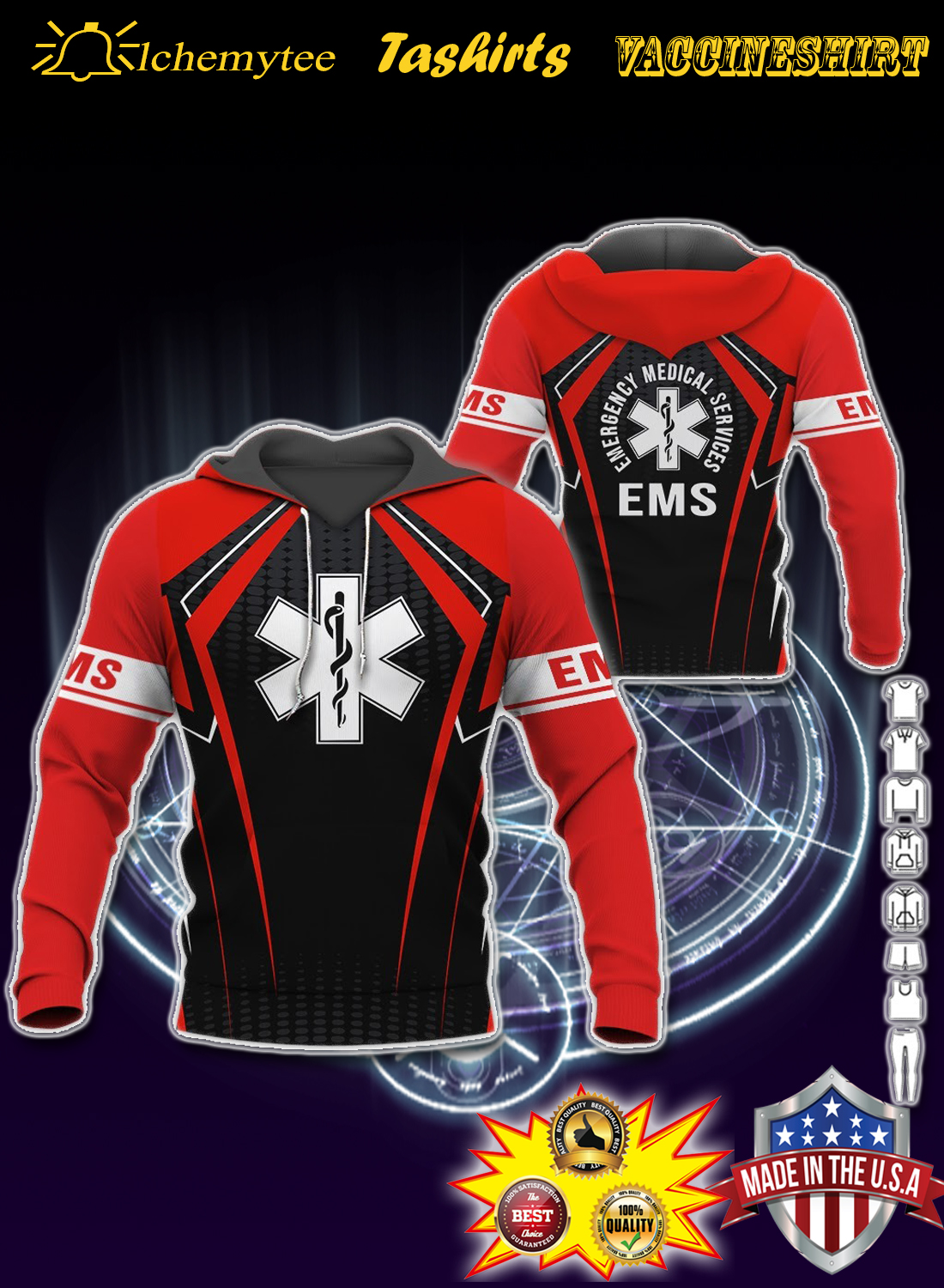ESM emergency mediccal services 3d hoodie and shirt – Hothot 230421