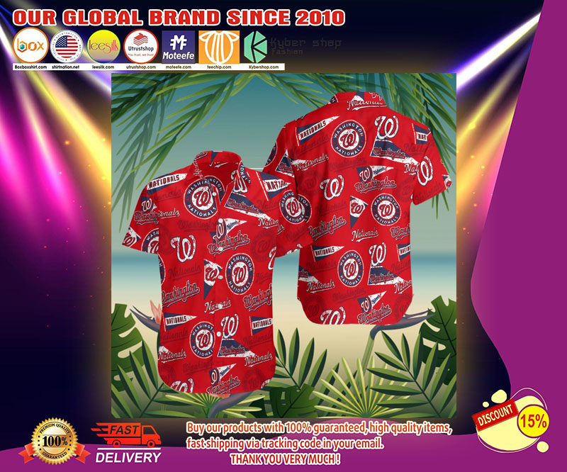 Washington nationals hawaiian shirt