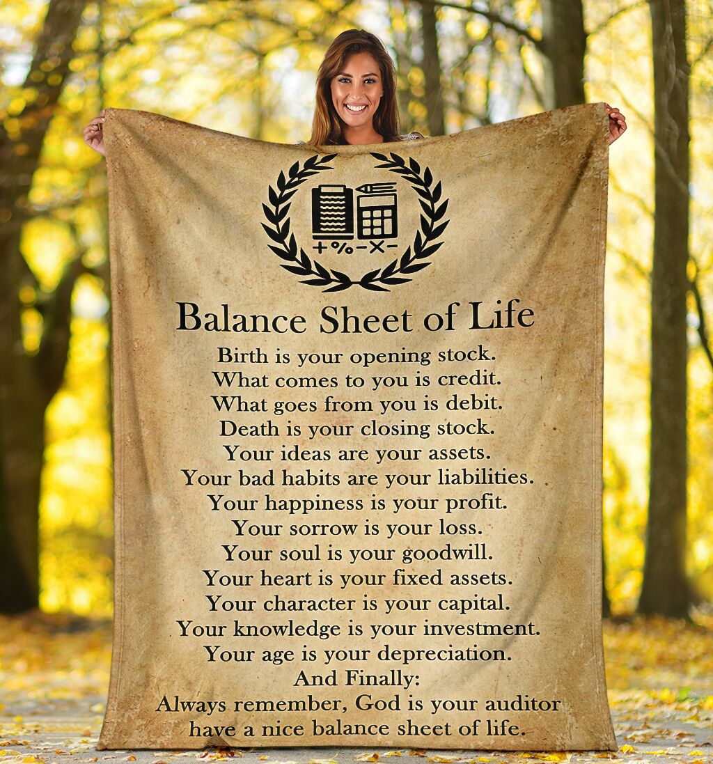 Balance sheet of life blanket-2