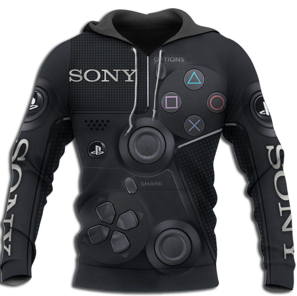 Gamepad Sony all over printed 3D hoodie – dnstyles