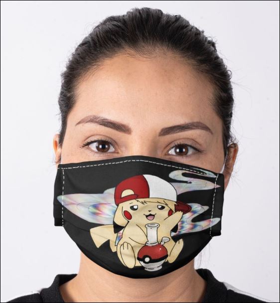 Pikachu smoke weed face mask