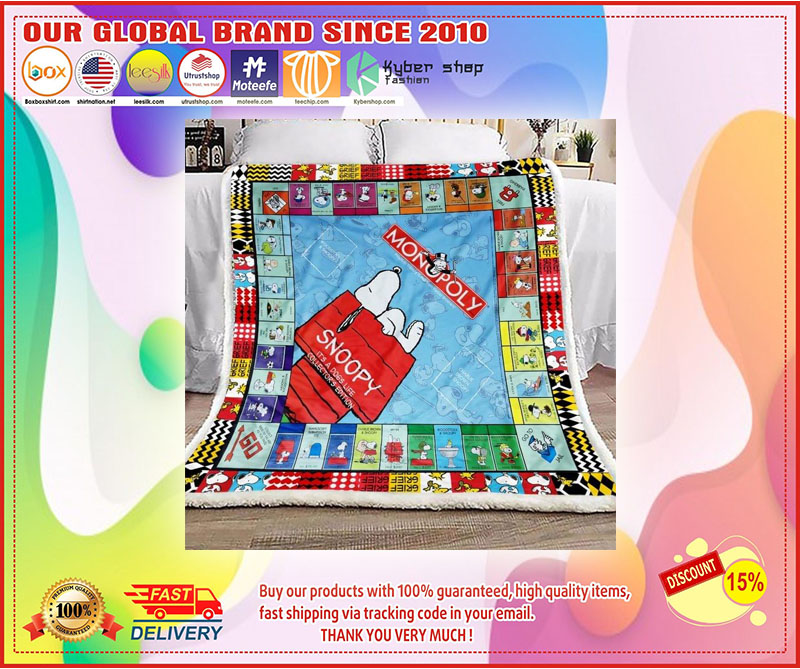 Monopoly snoopy blanket 4