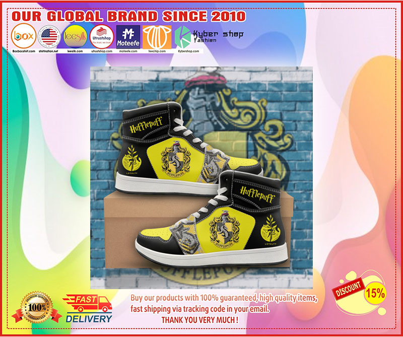 Hufflepuff Harry Potter high top sneaker shoes 1