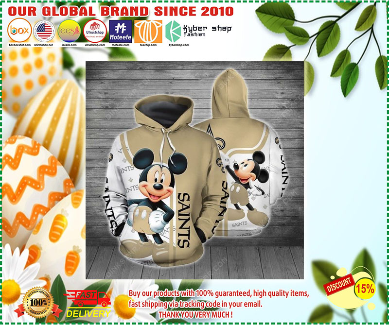 Mickey Mouse new orleans saints 3D Hoodie 3
