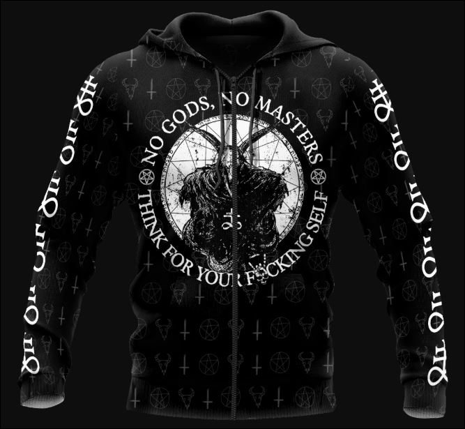 Satanic Tribal 3D zip hoodie