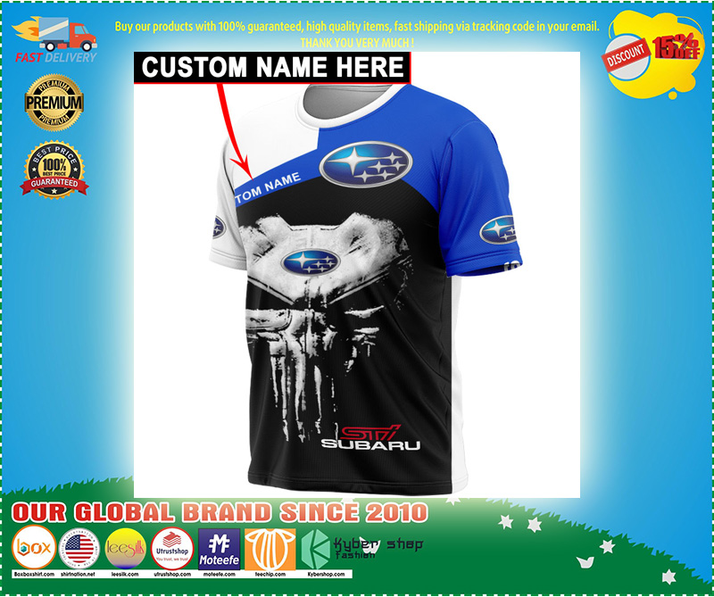 Skull Subara 3d hoodie custom personalized name and T shirt