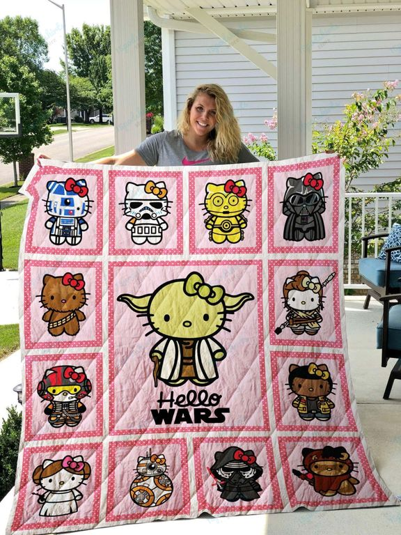 3D Star Wars Hello Kitty Characters Quilt – Hothot 040821