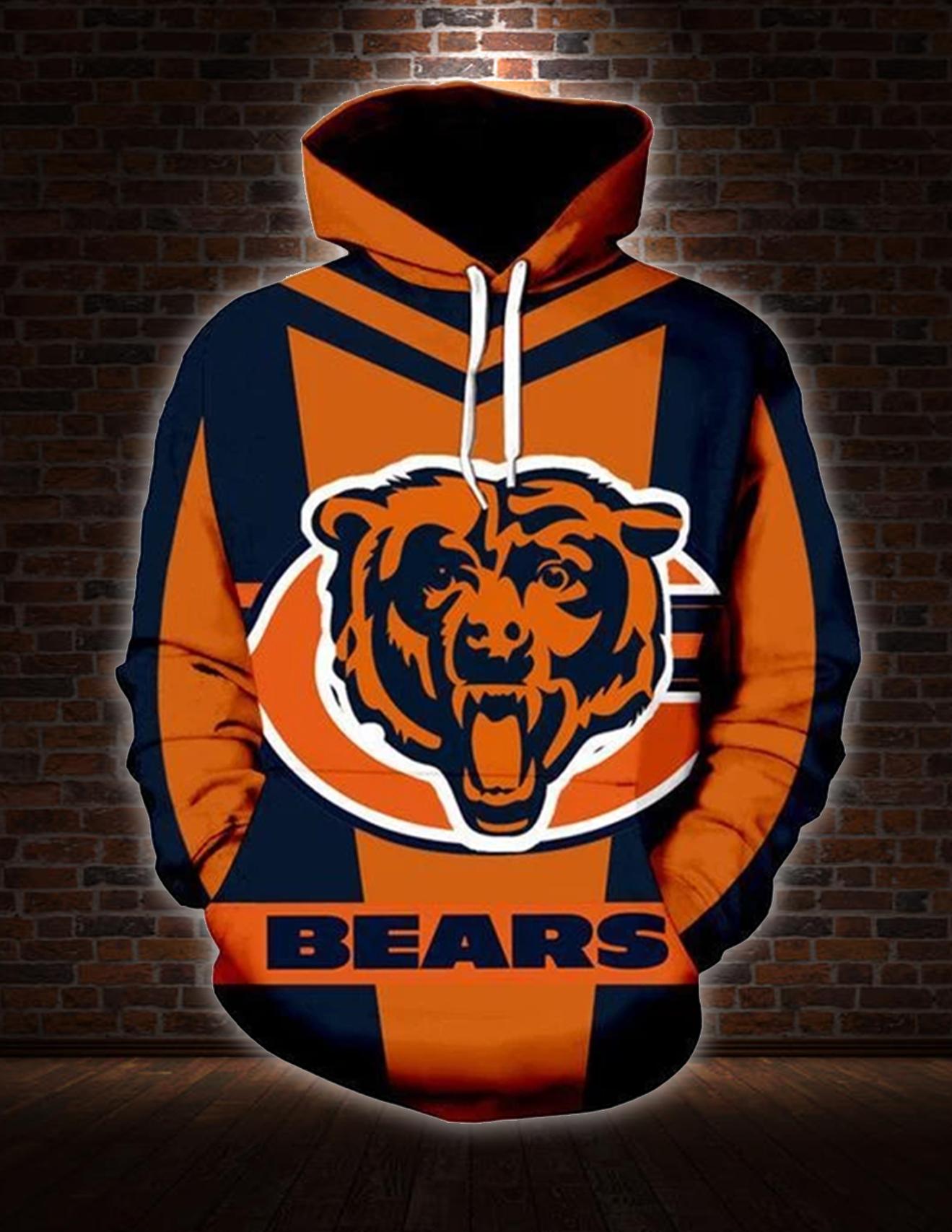 NFL chicago bears 3d hoodie - maria