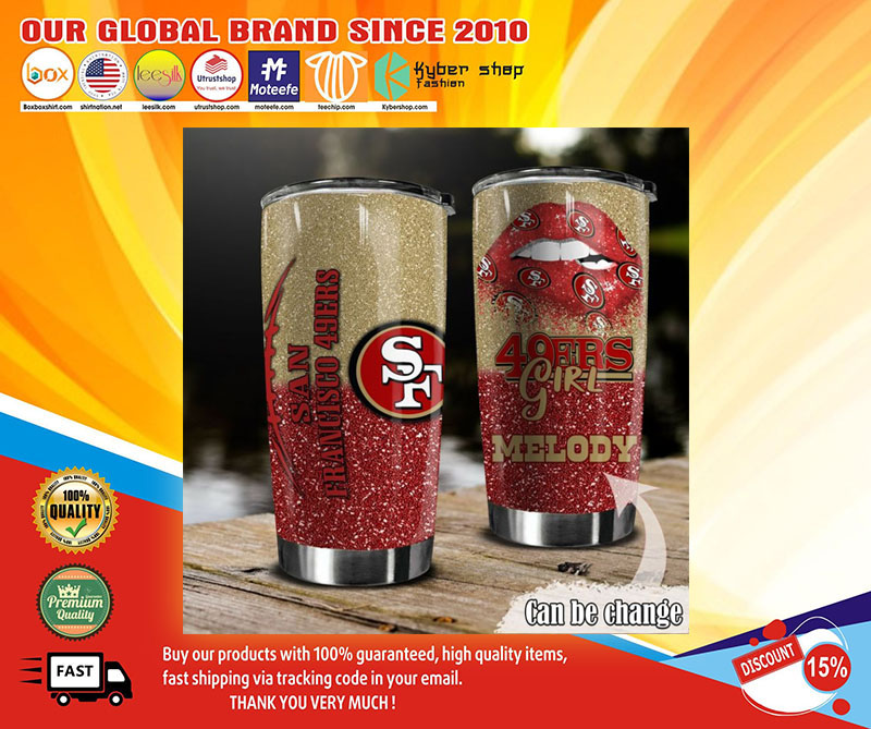 San Francisco 49ers girl custom personalized name tumbler – LIMITED EDITION