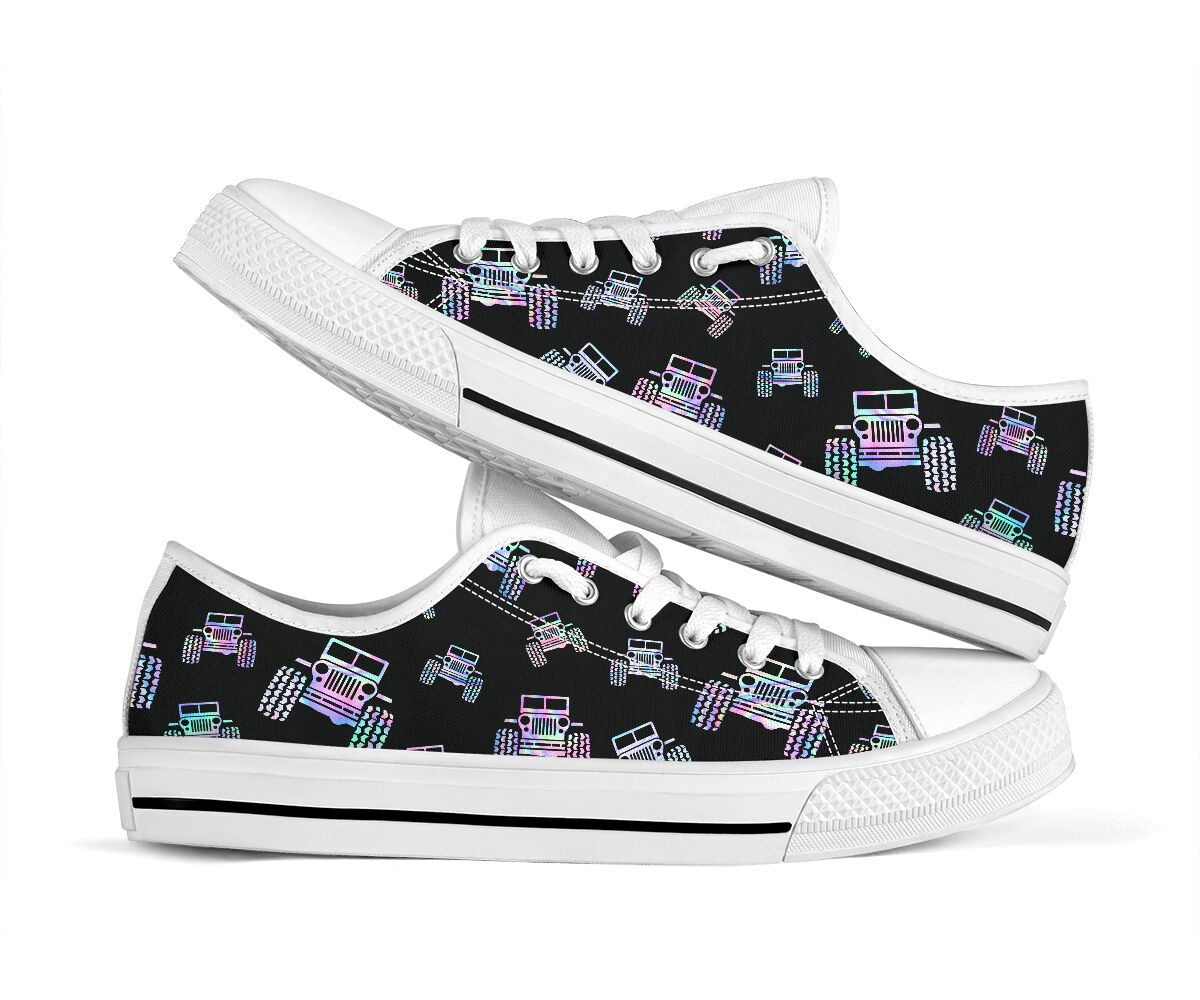 Jeep pattern low top shoes 1