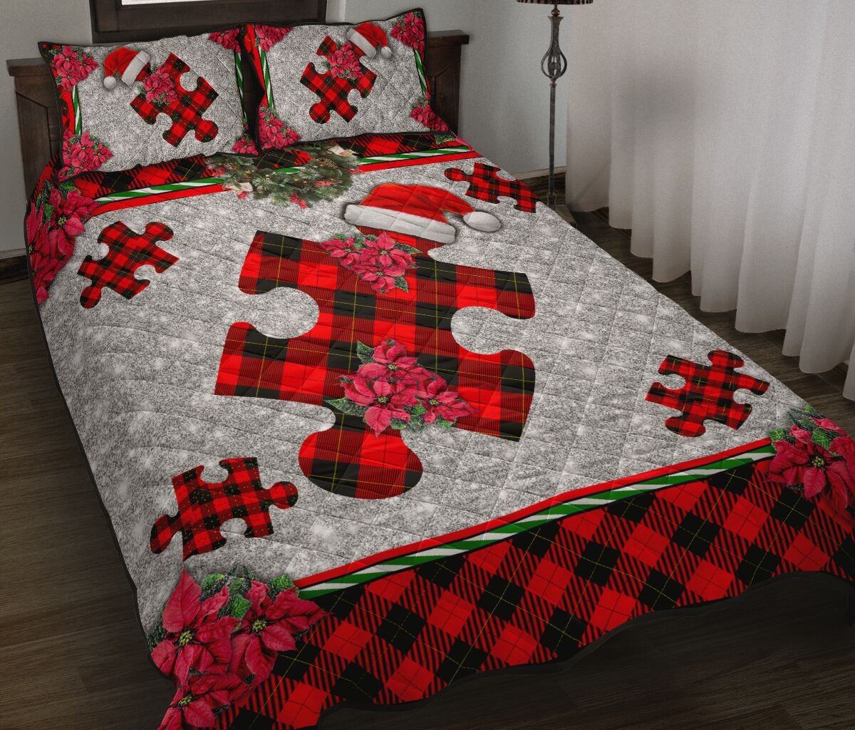 Autism Christmas Faux Glitter Print Bedding Sets – TAGOTEE