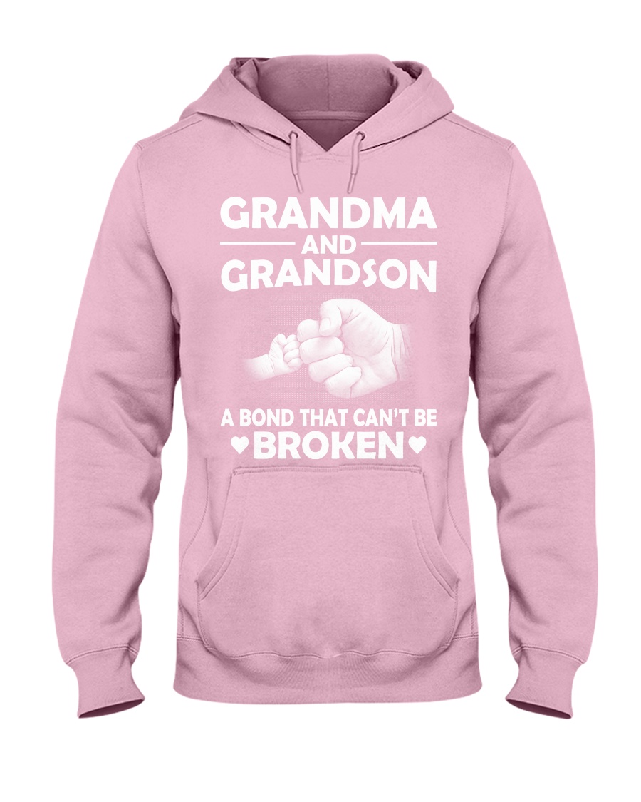 Grandma and grandson a bond that cant be broke hoodie