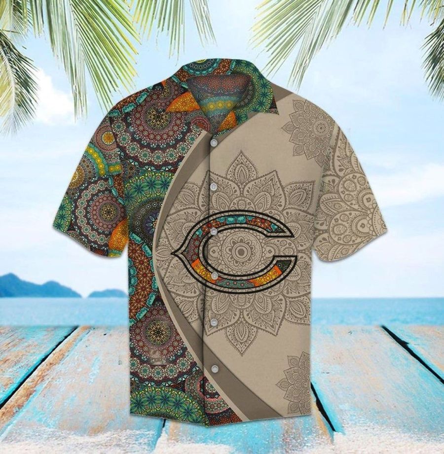 Chicago bears mandala nfl football hawaiian shirt