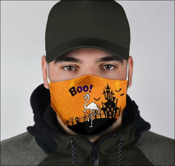 Halloween flamingo boo face mask – dnstyles