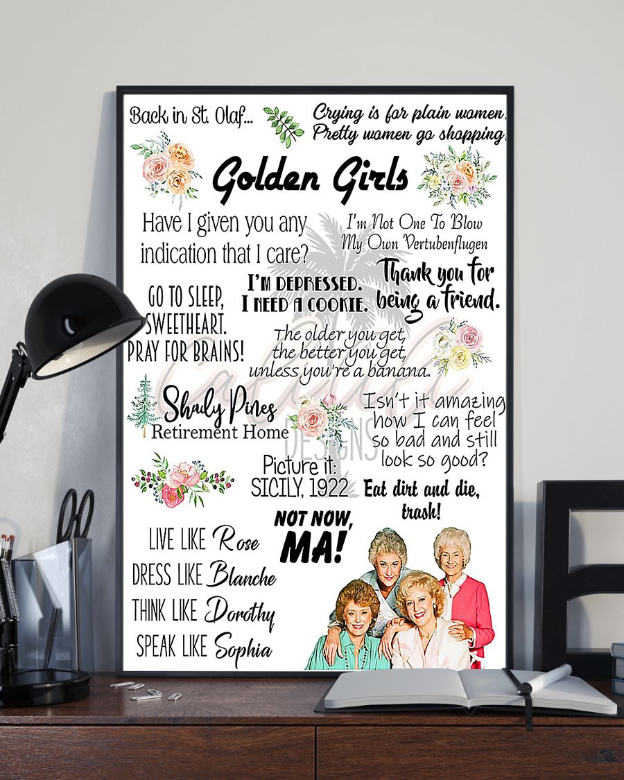Thank you for being a friend golden girl quotes poster – maria