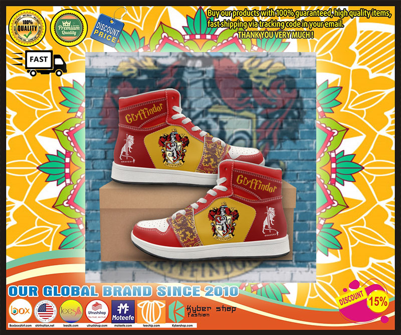 Harry Potter Gryffindor high top sneaker shoes