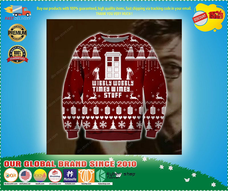 Wibbly wobbly ugly christmas sweater 1