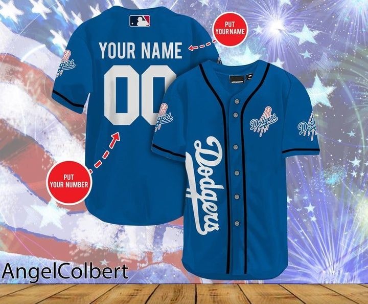 Los Angeles Dodgers Personalized Name And Number Baseball Jersey Shirt – Hothot 170821
