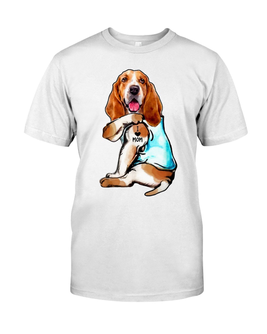 Basset hound I love mom tattoo shirt, hoodie, tank top – tml