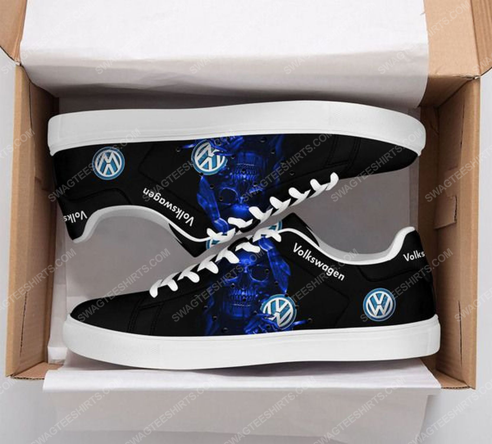 [special edition] The skull with volkswagen logo stan smith shoes – Maria