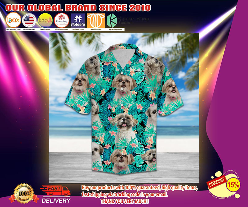 Shih Tzu hawaiian shirt