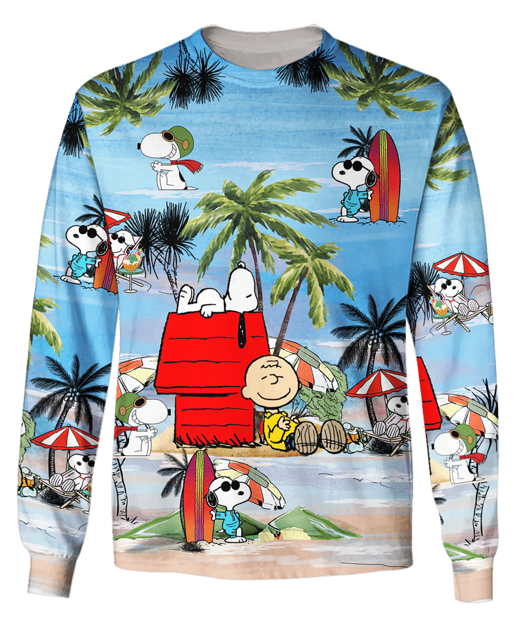 Snoopy and Charlie Brown summer time hoodie and shirt 2