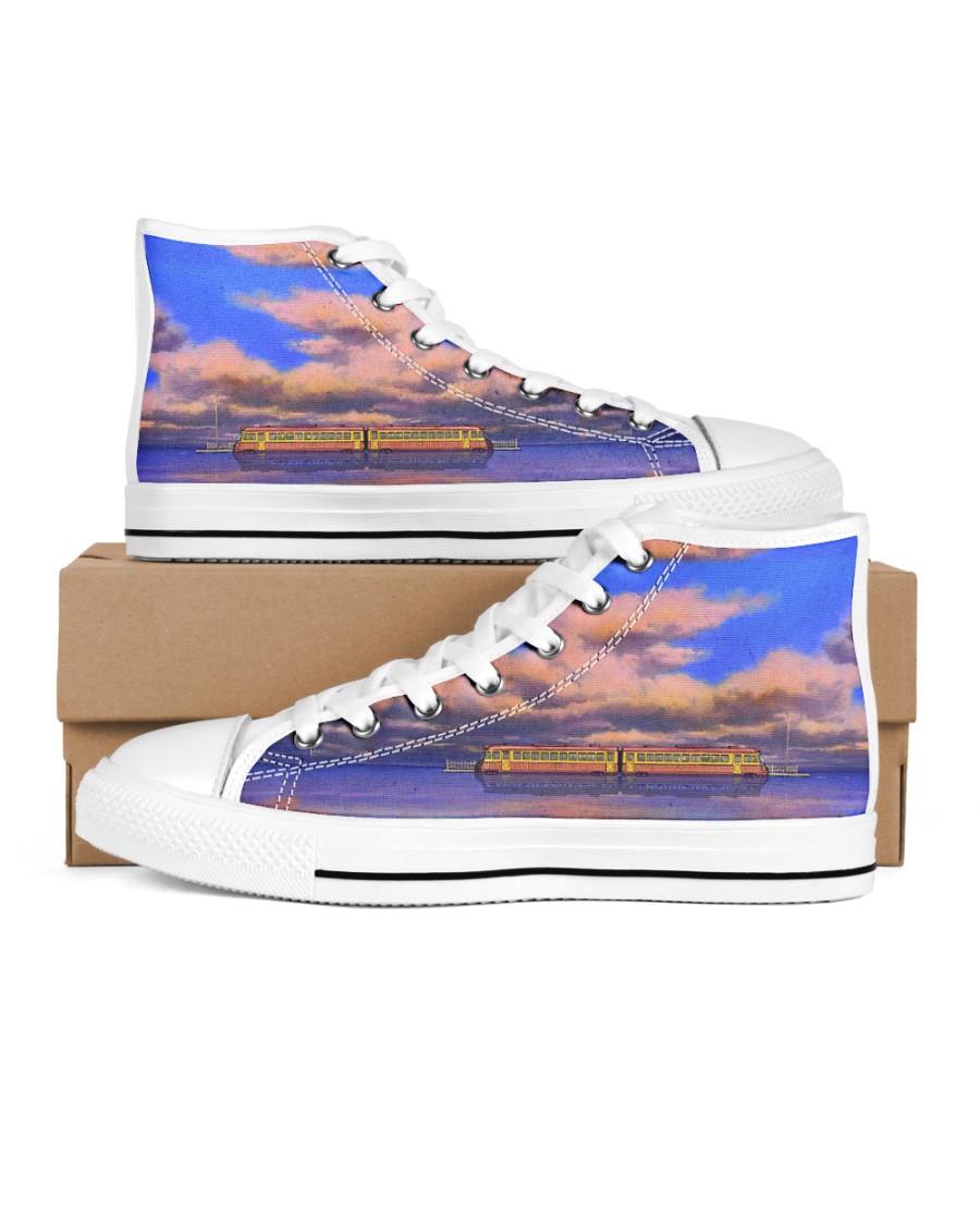 Chihiro Train Journey in Spirited Away Scene High Top Shoes – High Top VIP Shoes TAGOTEE