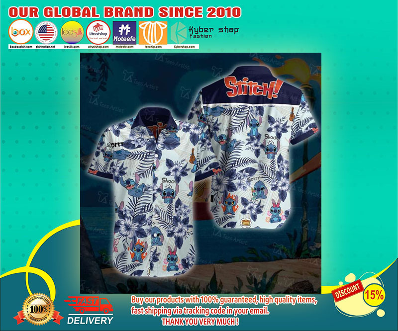 Stitch hawaiian shirt