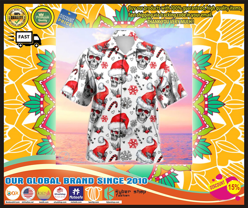 Christmas Skull Hawaiian Shirt 3