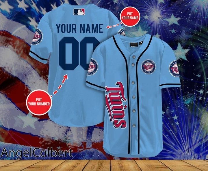 Minnesota Twins Personalized Name And Number Baseball Jersey Shirt – Hothot 170821