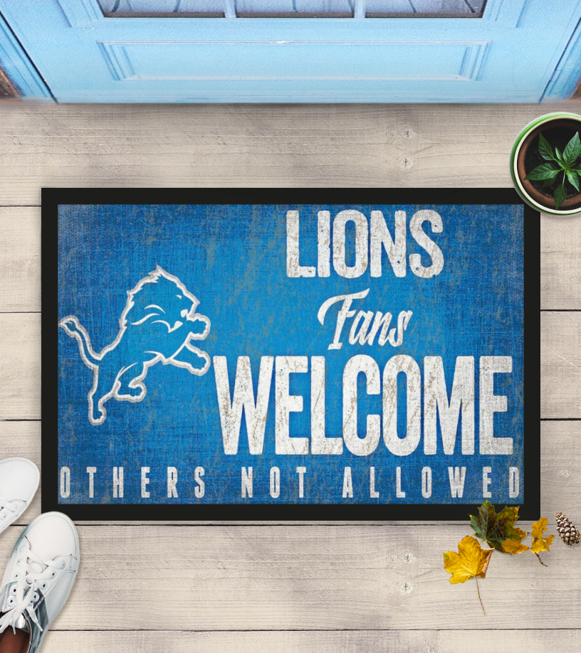 Detroit Lions fans welcome others not allowed doormat