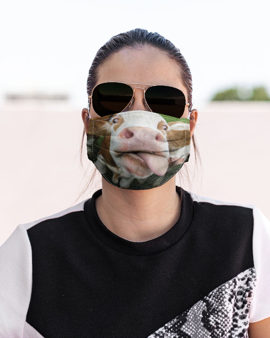 Funny cow face mask