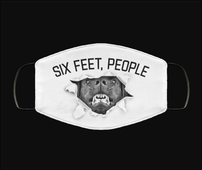 Rottweilersix feet people face mask