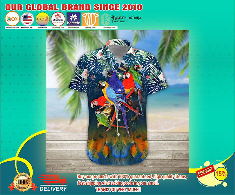 Parrot 3d hawaiian shirt