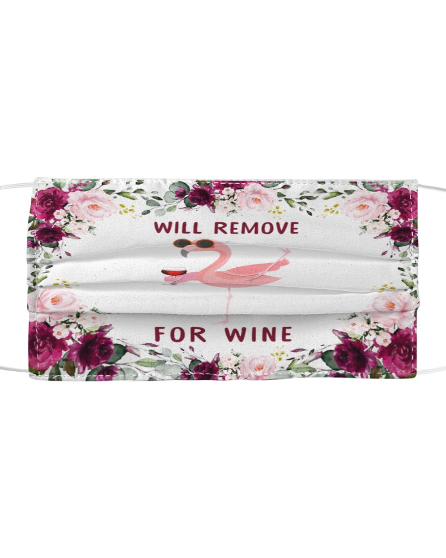 Flamingo will remove for wine face mask