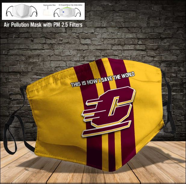 Central Michigan Chippewas face mask – dnstyles