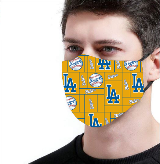 Los Angeles Dodgers logo face mask 3D