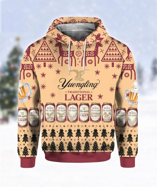 Yuengling lager beer all over print 3d hoodie -BBS