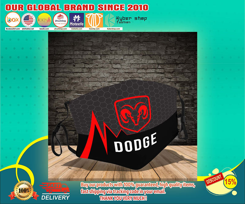 Dodge logo face mask