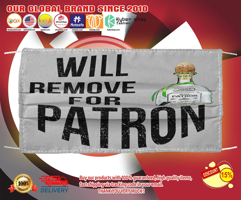 Will remove for patrón face mask 3