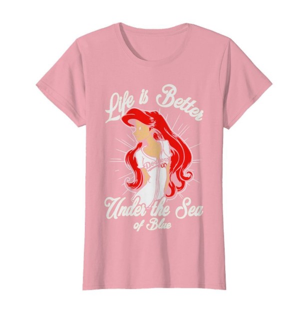 Ariel Life is better under the sea of blue Los Angeles lady shirt