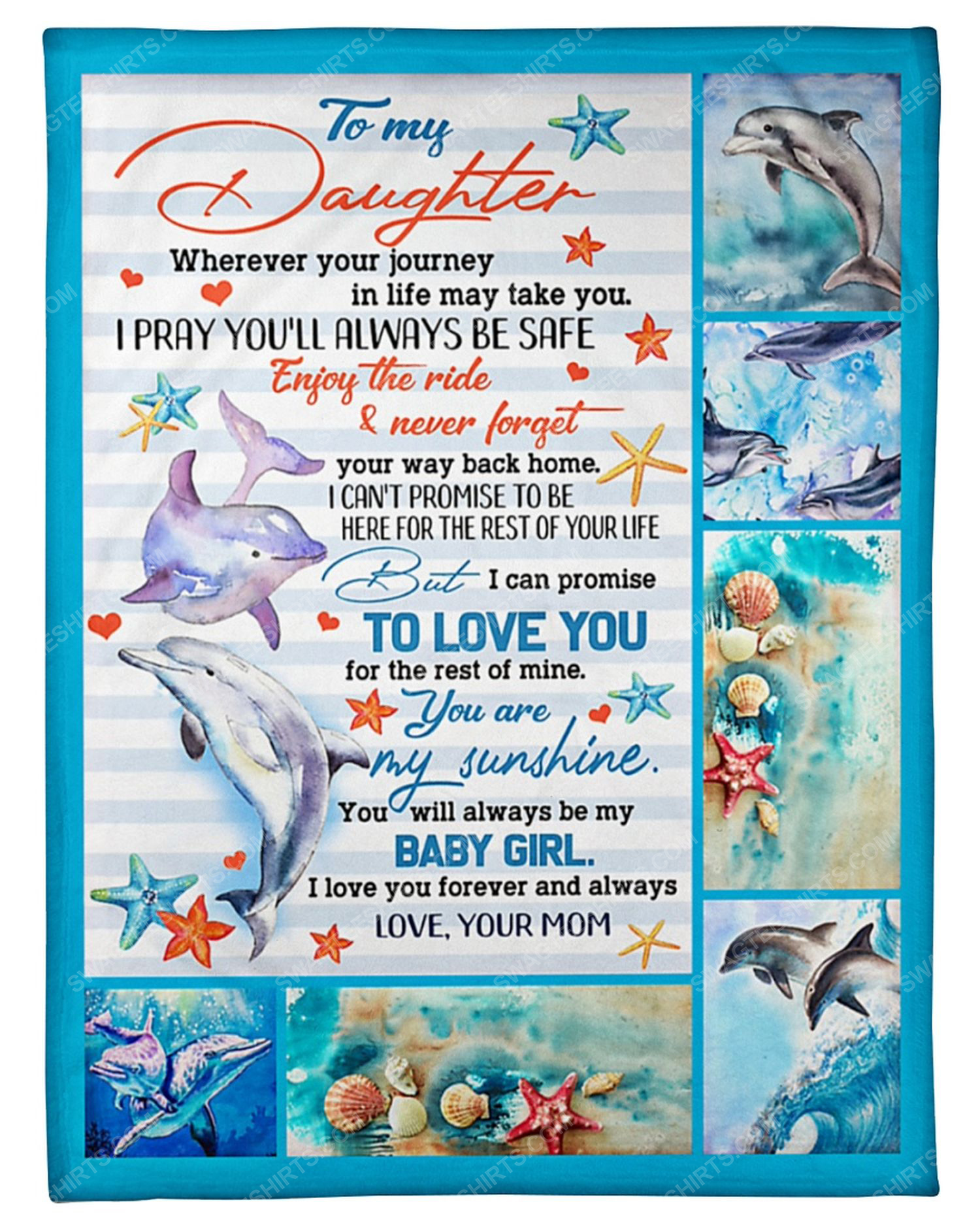 [special edition] To my daughter you will always my baby girl blanket – maria