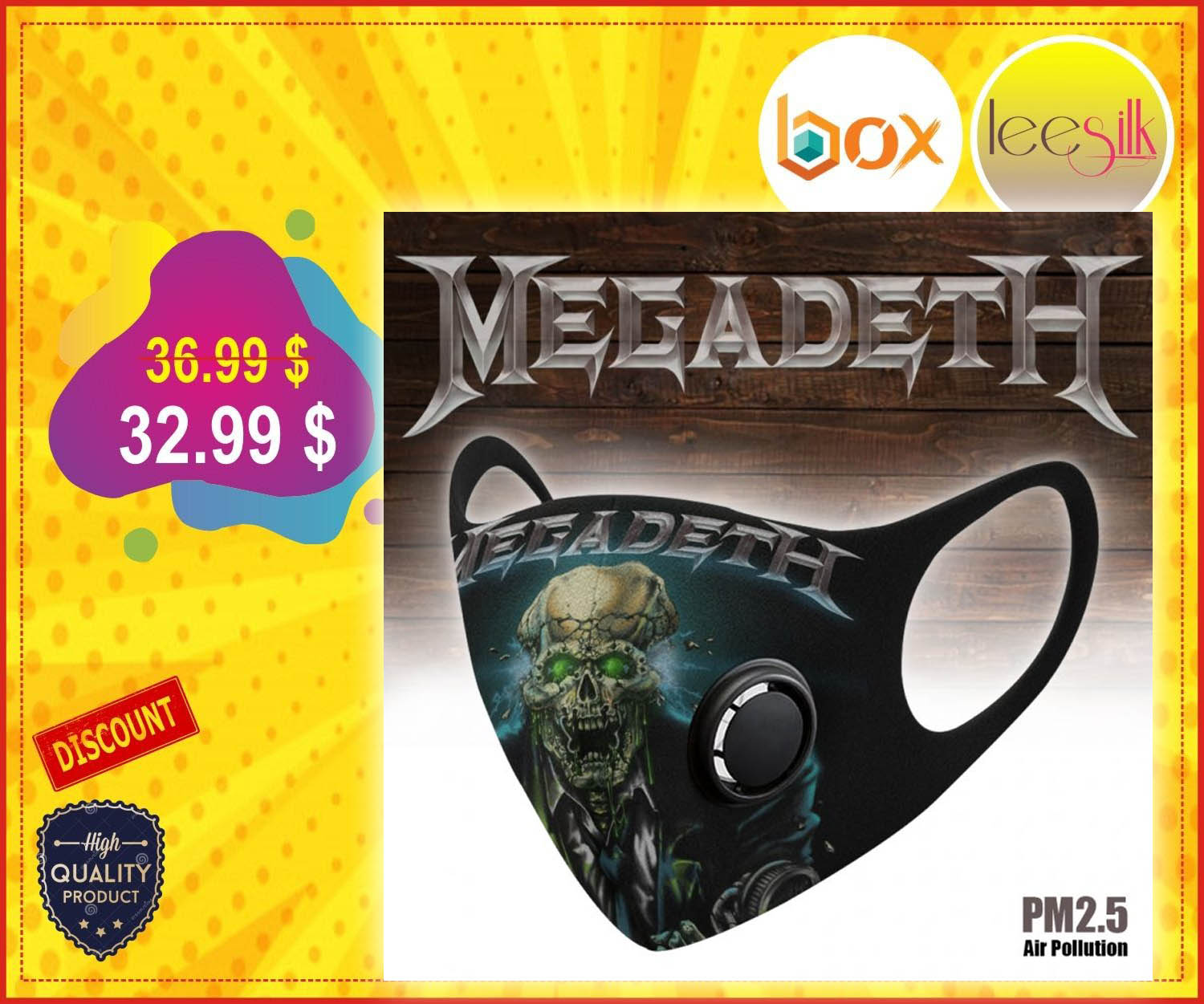Megadeth face mask 3