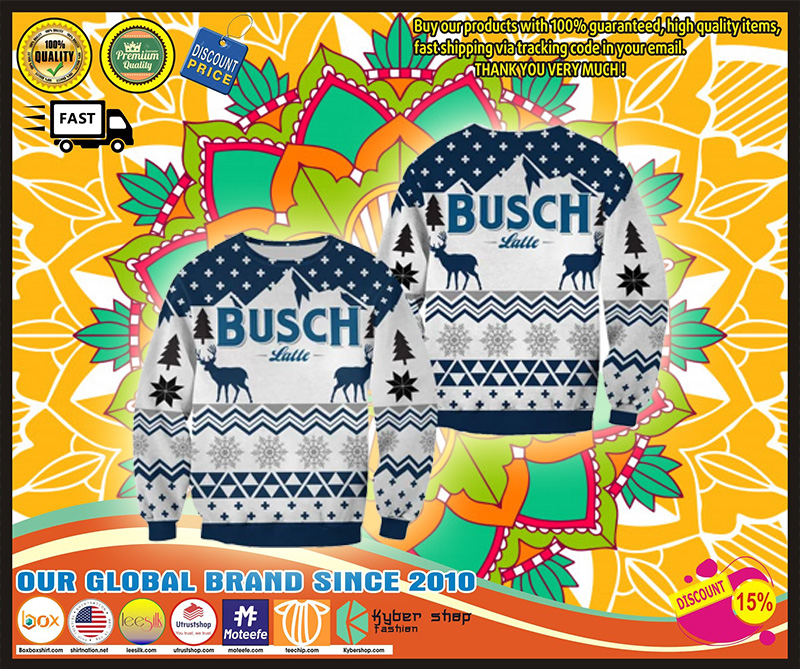 Busch Latte ugly Christmas sweater