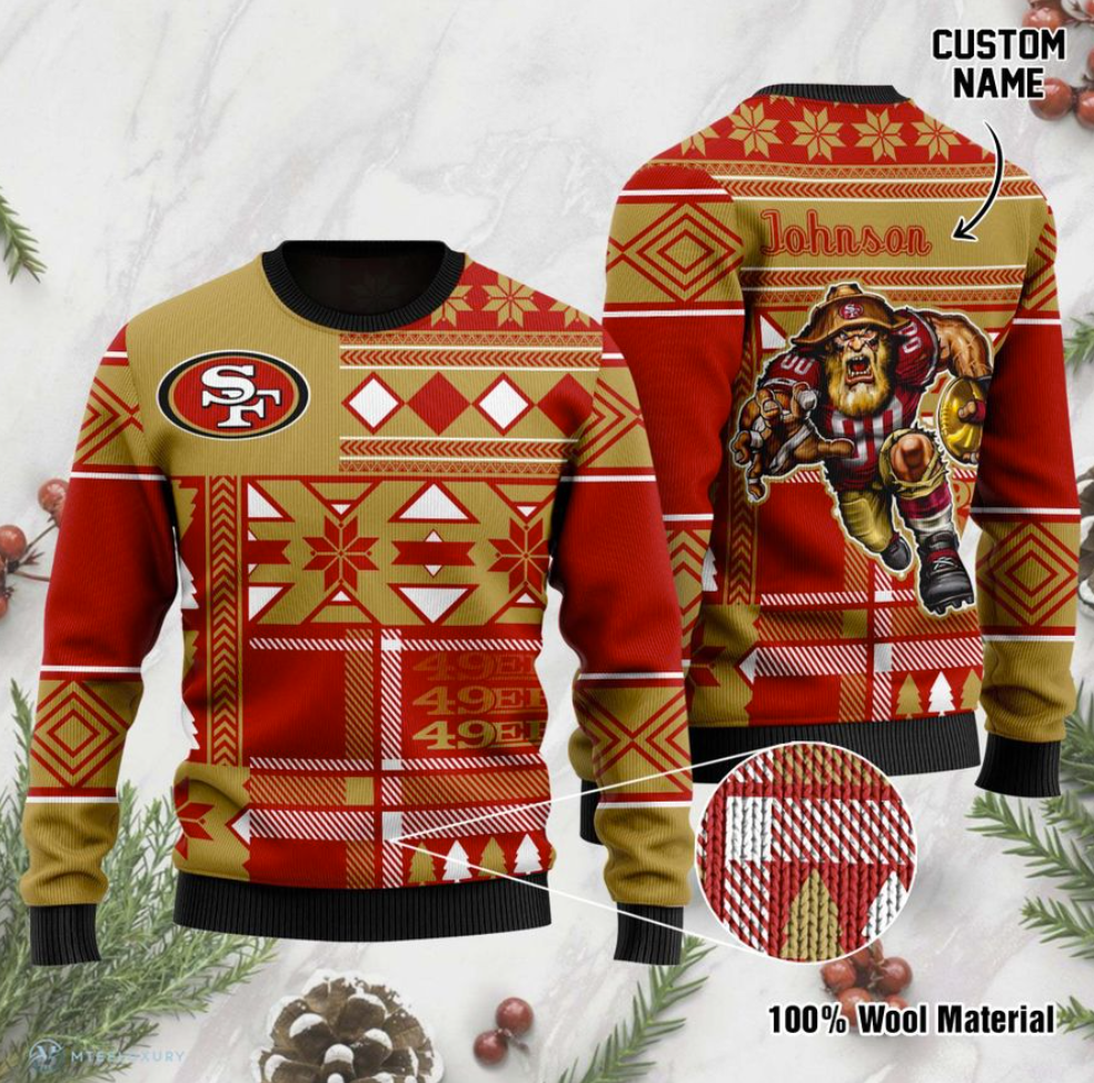 Personalized San Francisco 49ers ugly sweater