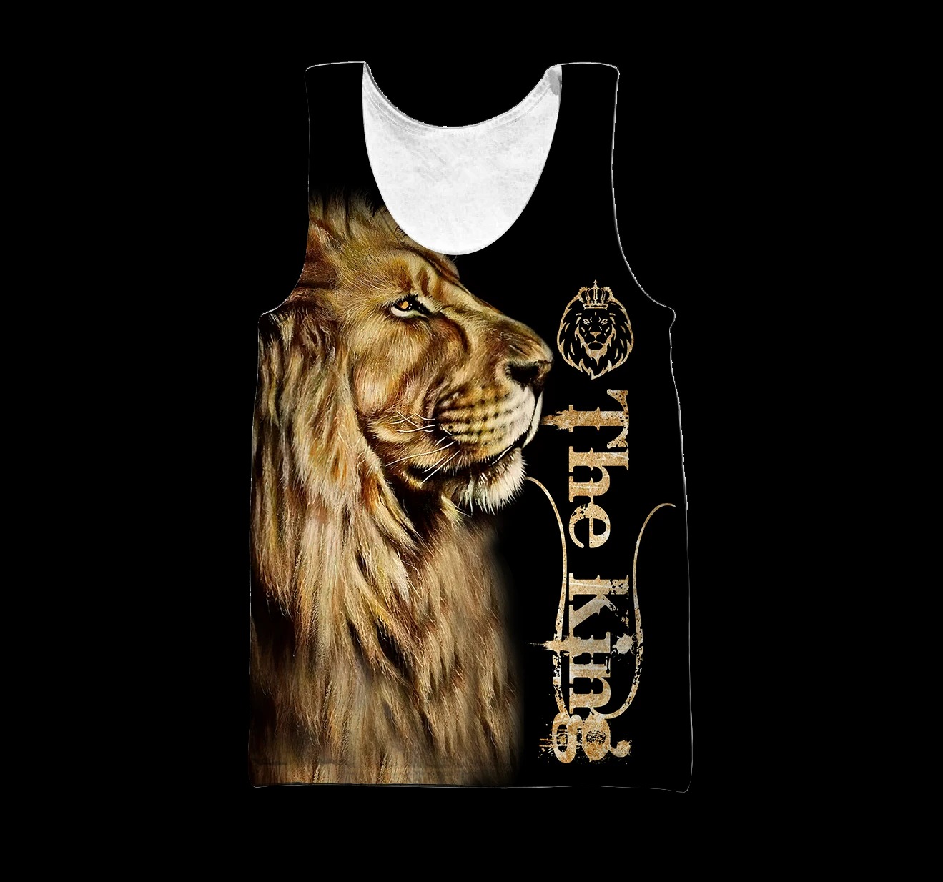 King lion 3d all over printed unisex hoodie and shirt 8