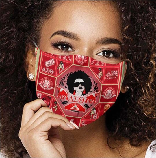 Delta Sigma Theta cloth face mask