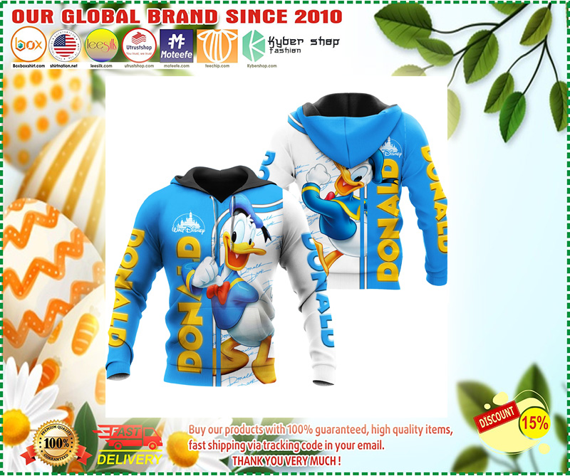 Donald duck 3d hoodie 2