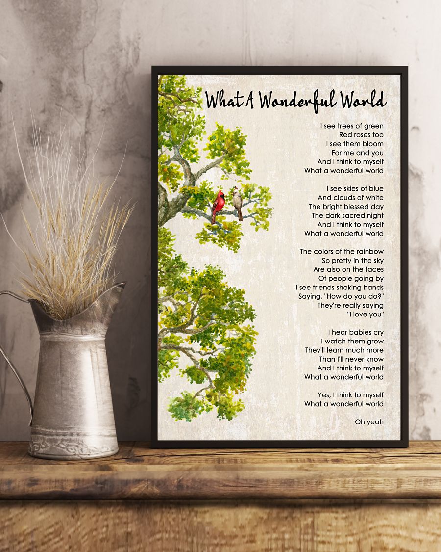 What A Wonderful World Poster And Canvas2